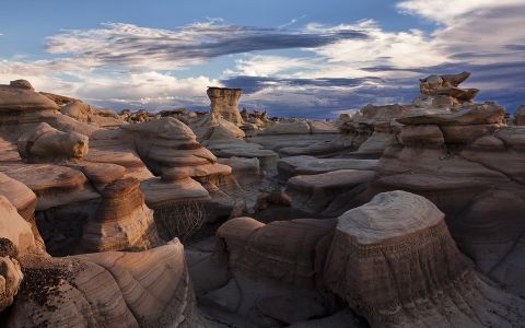 唯美戈壁峡谷自然风光风景图片壁纸