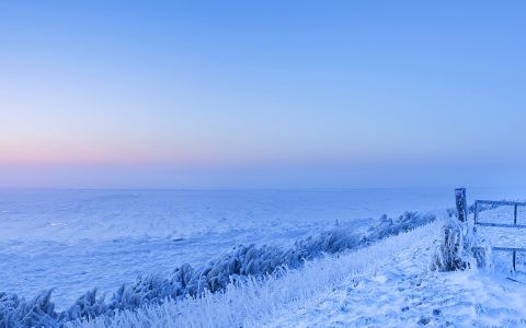 冰天雪地唯美意境壁纸桌面